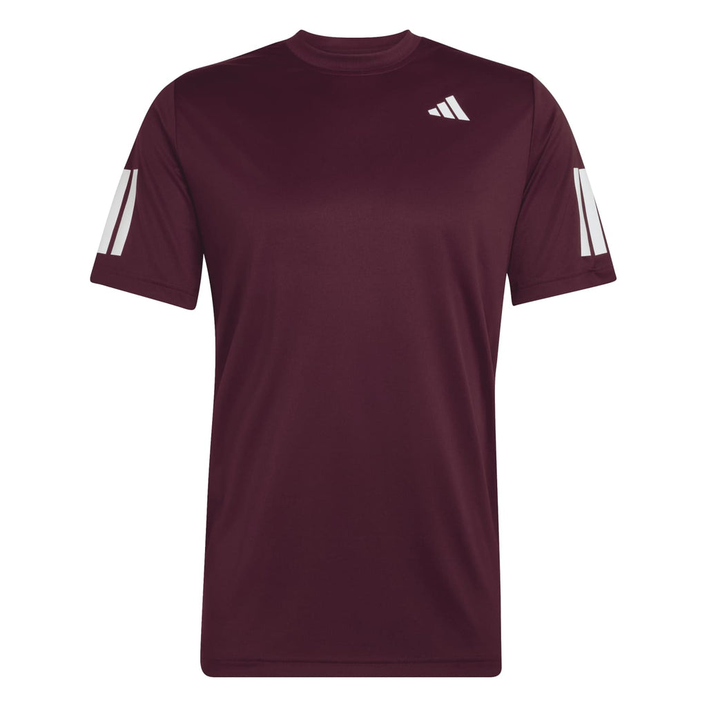 Camiseta Adidas Club 3STR Granate 2026