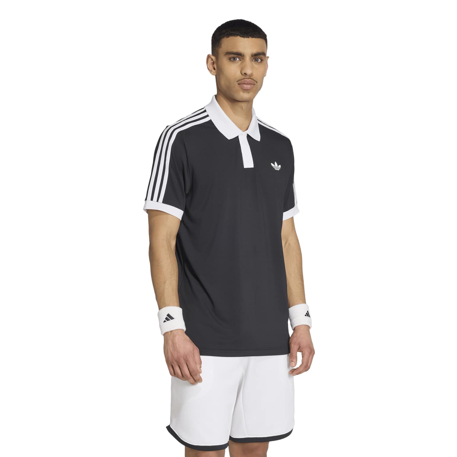 Polo Adidas Classic Negro/Blanco