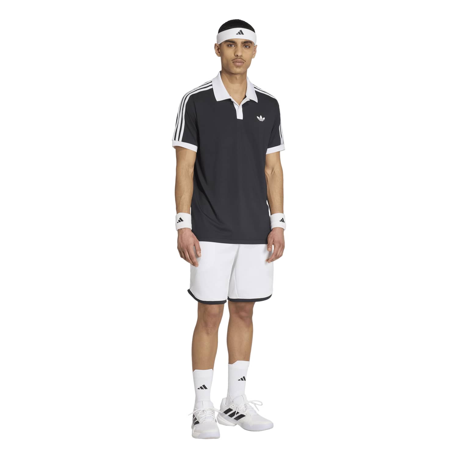Polo Adidas Classic Negro/Blanco
