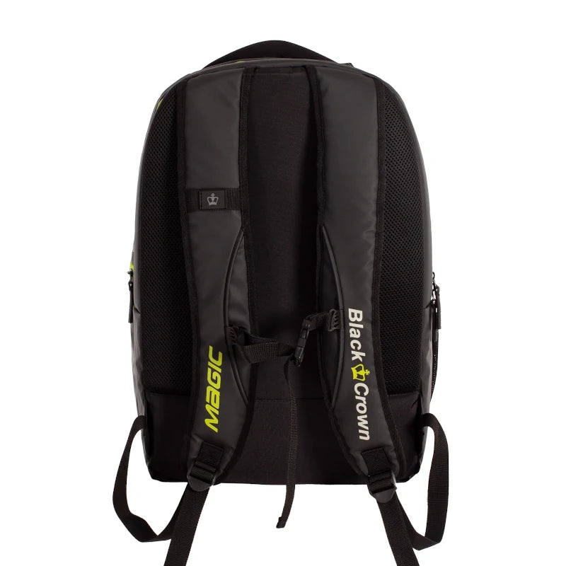 Mochila Black Crown Magic Negro/Amarillo Fluor 2025