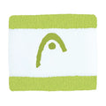 Muñequeras Head Striped 2.5 Lima/Blanco 2025