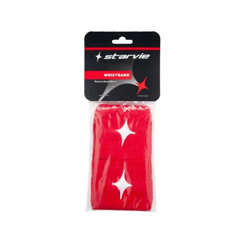 Muñequeras Starvie Rojas Star Blanca
