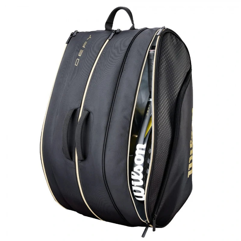 Paletero Wilson Defy V1 Negro/Dorado 2026