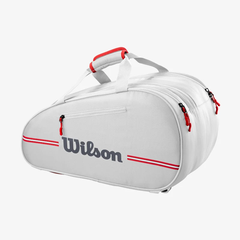 Paletero Wilson Padel Team Bag Blanco Apagado 2025