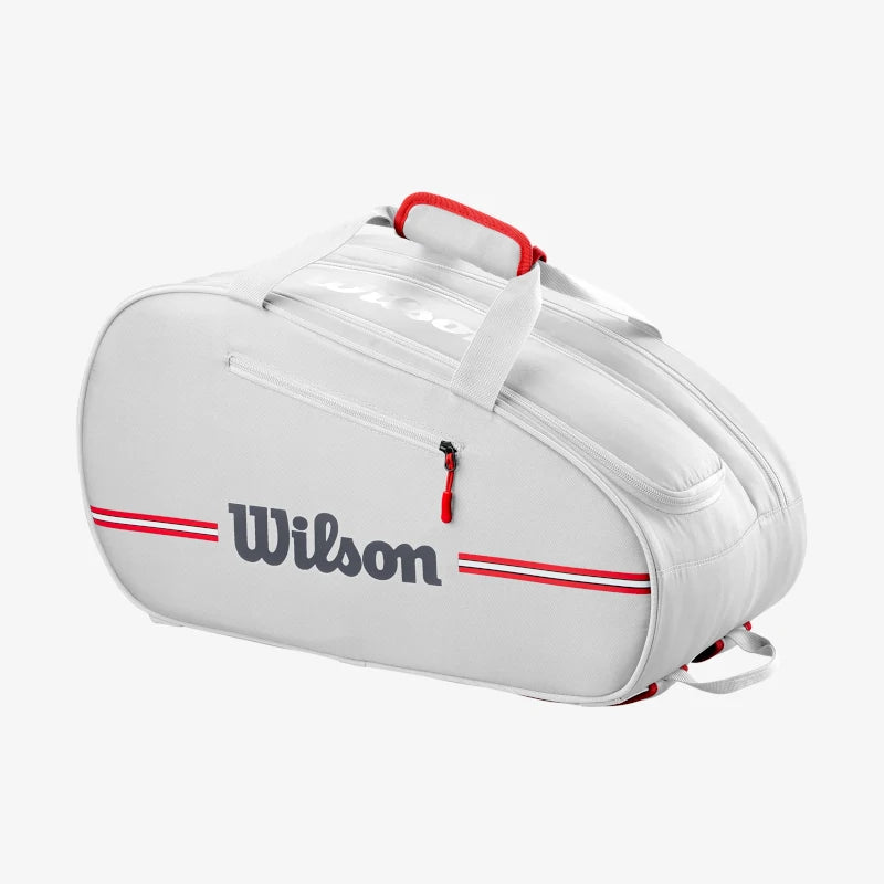 Paletero Wilson Padel Team Bag Blanco Apagado 2025