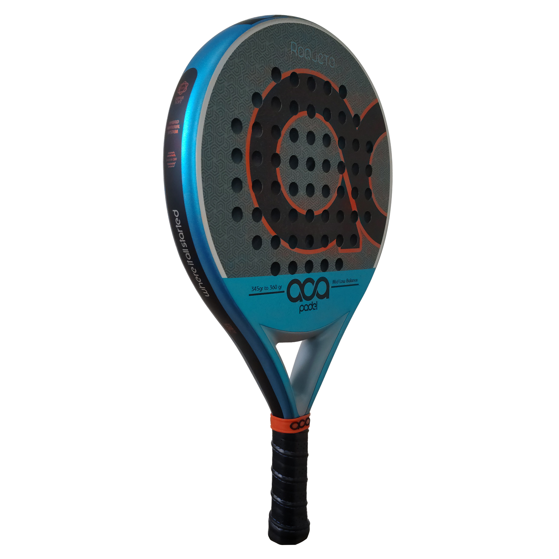 Aca Padel Roqueta Azul/Naranja 2026