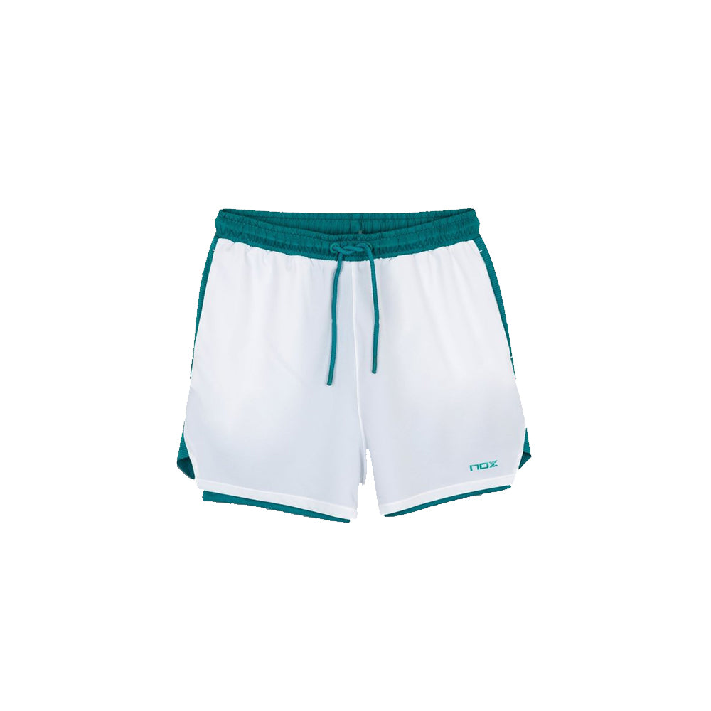 Short Nox Pro Blanco/Verde Ivy 2026