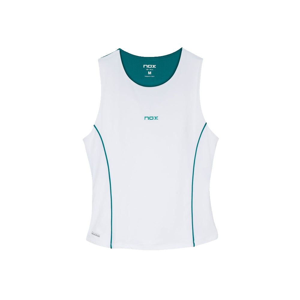Camiseta Tirantes Pro Blanca/Verde Ivy 2026