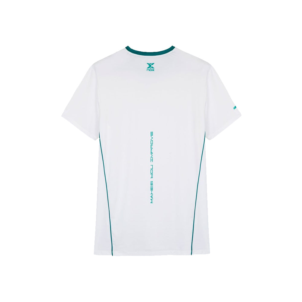 Camiseta Hombre Nox Pro Blanco/Verde Ivy 2026