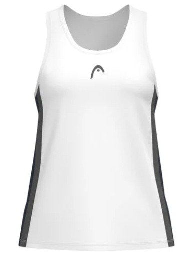Camiseta Tirantes Head Club 25 Tech Blanco/Azul Marino