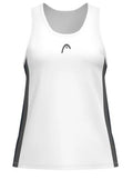 Camiseta Tirantes Head Club 25 Tech Blanco/Azul Marino