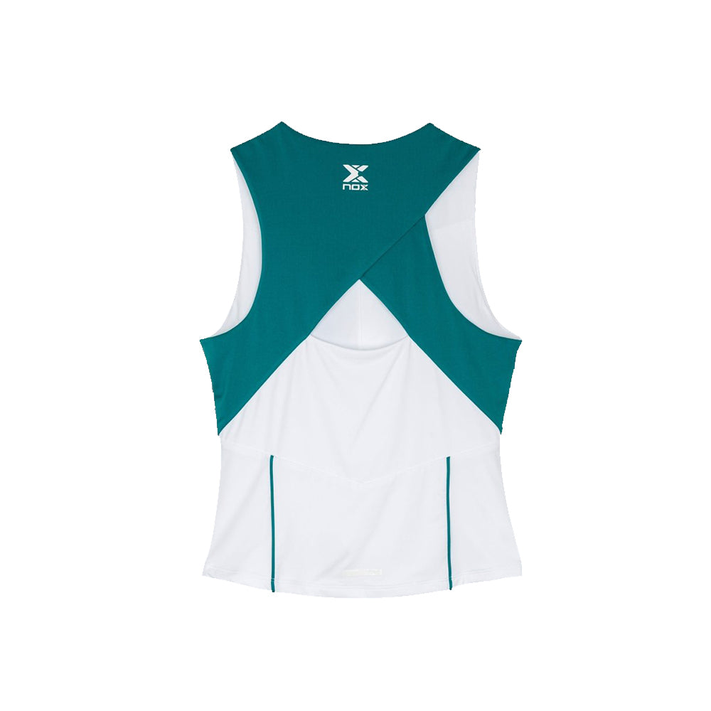 Camiseta Tirantes Pro Blanca/Verde Ivy 2026