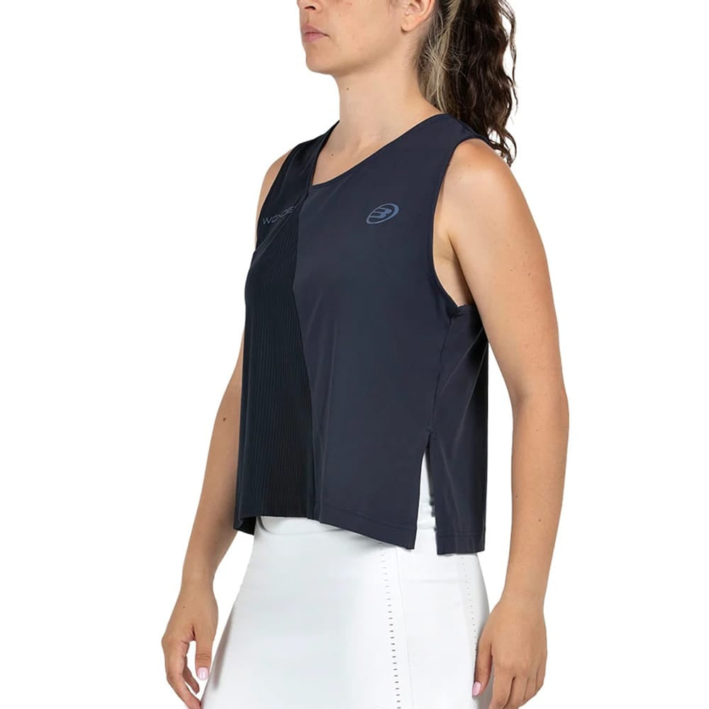 Camiseta Bullpadel Patine Azul Marino Mujer 2026