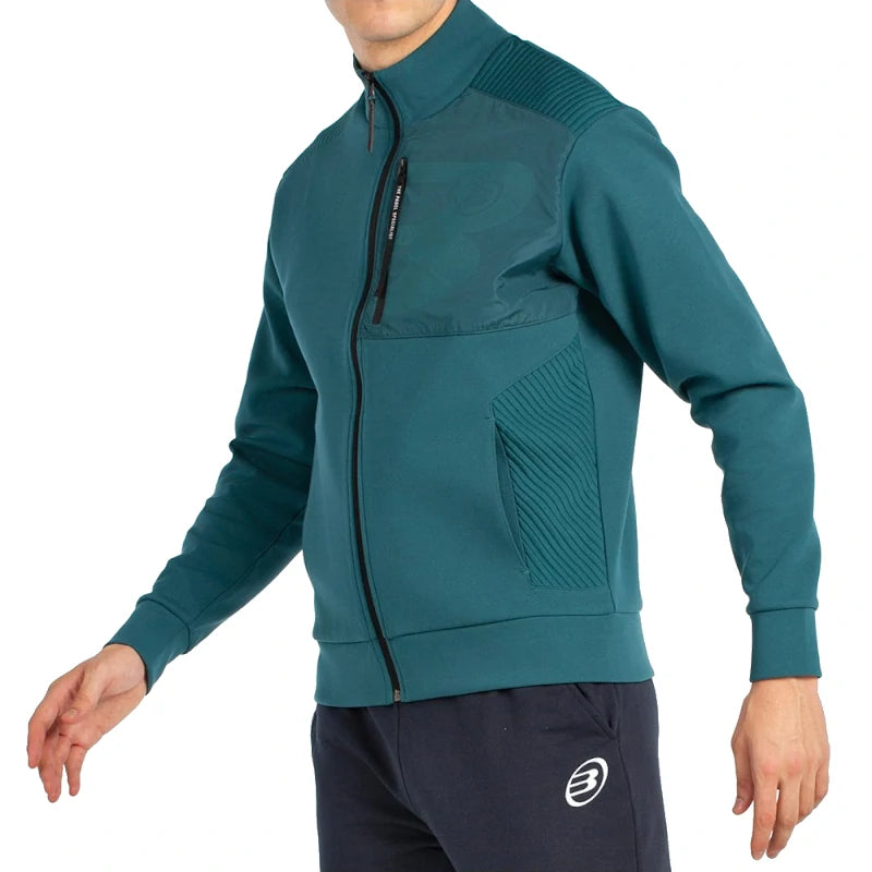 Sudadera Bullpadel Breen Verde Oscuro