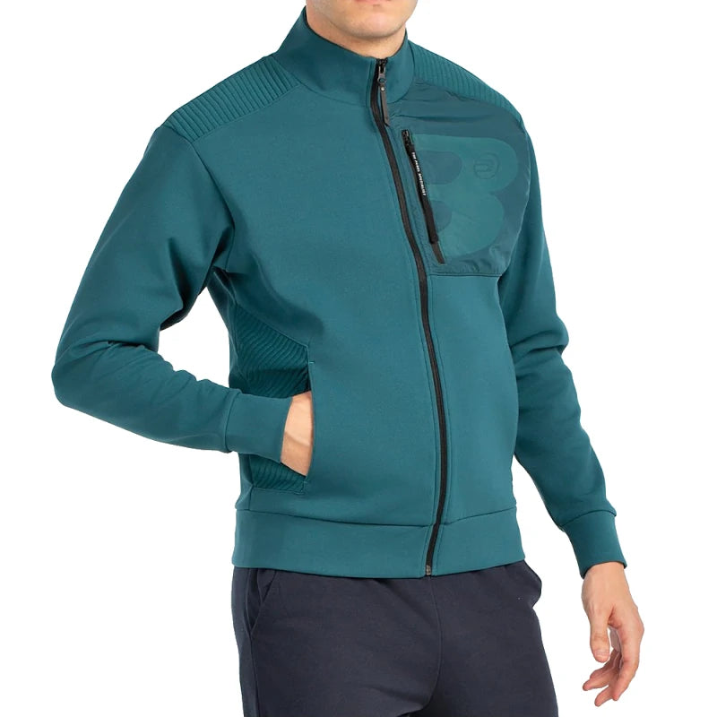 Sudadera Bullpadel Breen Verde Oscuro