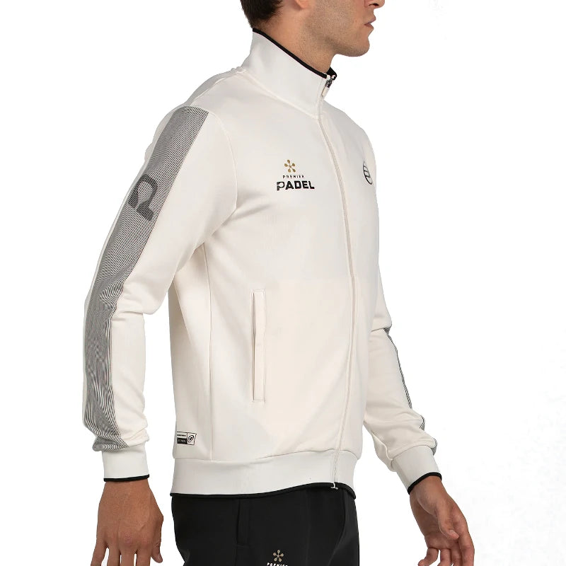 Sudadera Bullpadel Pindaro Blanco Crudo