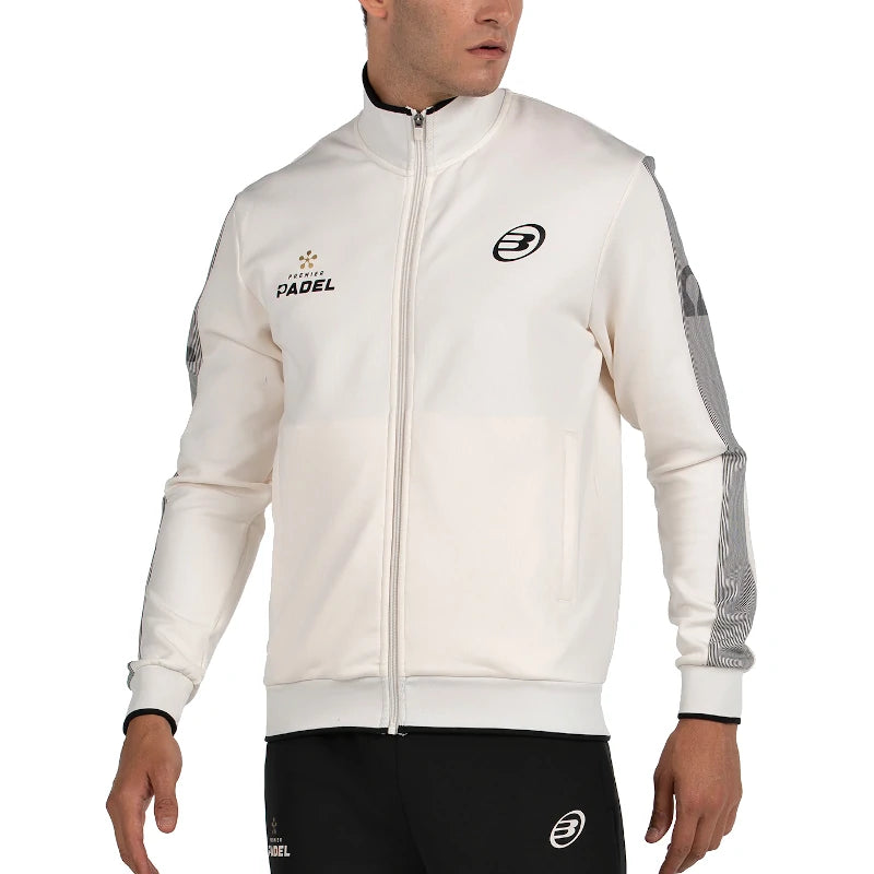 Sudadera Bullpadel Pindaro Blanco Crudo