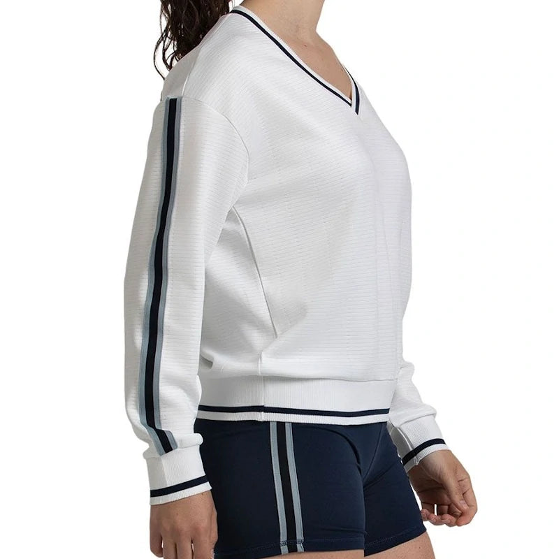 Sudadera Bullpadel Traiser Hueso Mujer 2026