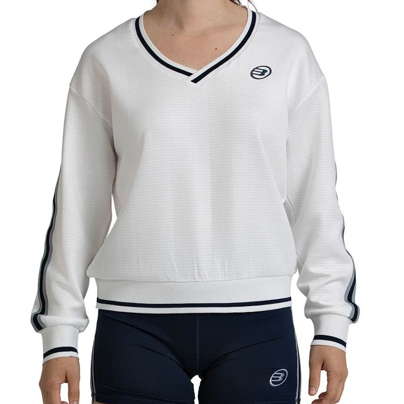 Sudadera Bullpadel Traiser Hueso Mujer 2026