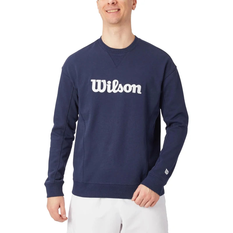 Sudadera Wilson Teams Crewneck Classic Navy Script