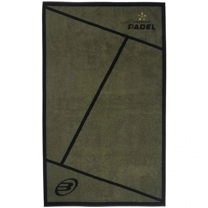 Toalla Bullpadel Premier Padel 100x50 Kaki/Negro