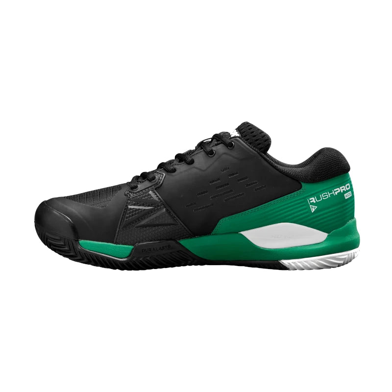 Zapatillas Rush Pro Ace Clay Negro/Verde 2025
