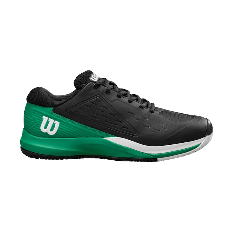 Zapatillas Rush Pro Ace Clay Negro/Verde 2025