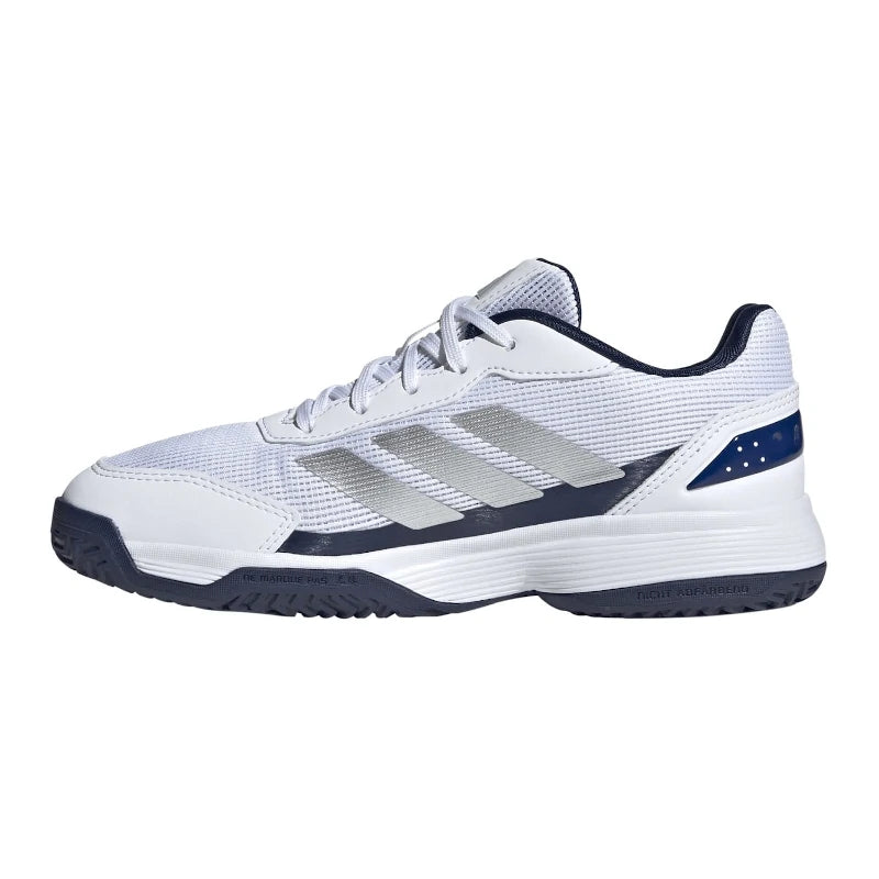 Zapatillas Adidas Crazyquick Padel Kids White/Silver Met./Dark Blue 2026
