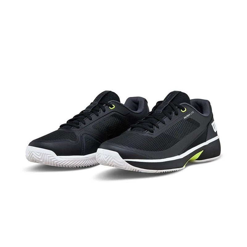 Zapatillas Wilson Rush Lite 5 Clay Black/White 2026