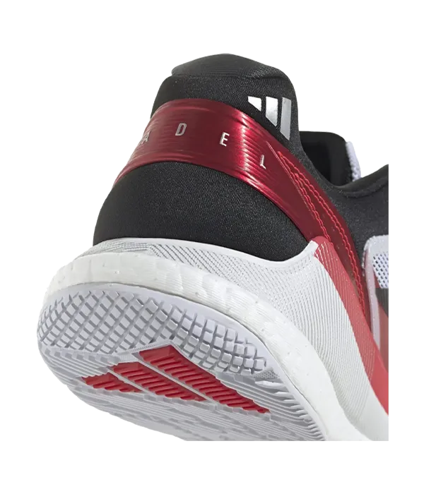 Zapatillas AdidasCrazyquick Boost Padel M Blanco/Rojo/Negro