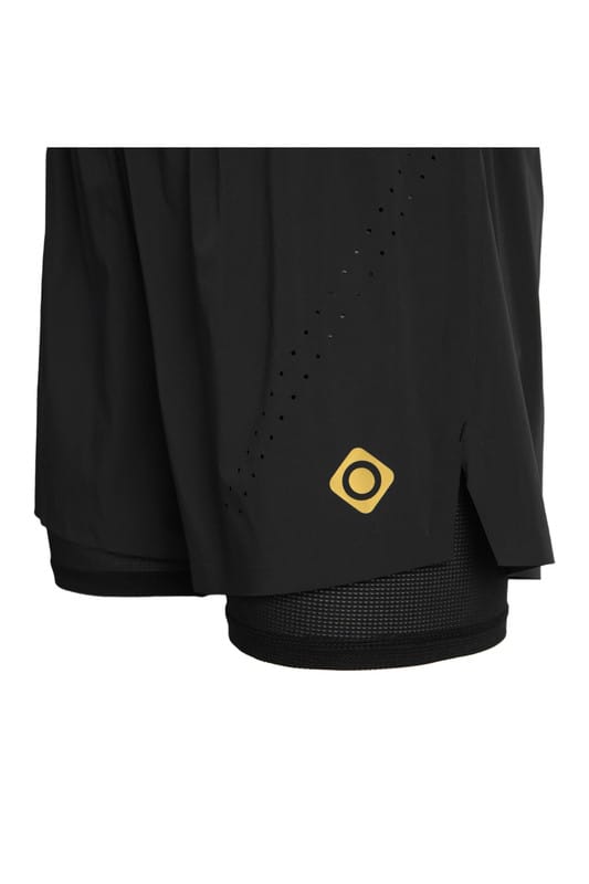 Pantalon Corto Izas Cagliari Mujer Negro/Amarillo