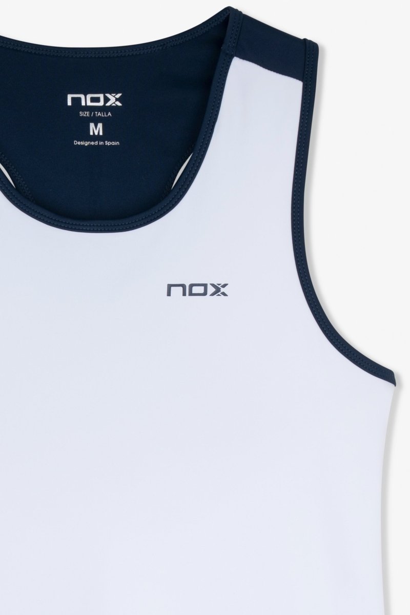 Camiseta Tirantes Nox Mujer Team Blanco/Azul Marino 2026