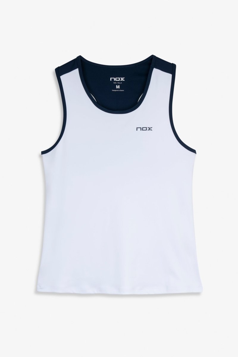 Camiseta Tirantes Nox Mujer Team Blanco/Azul Marino 2026