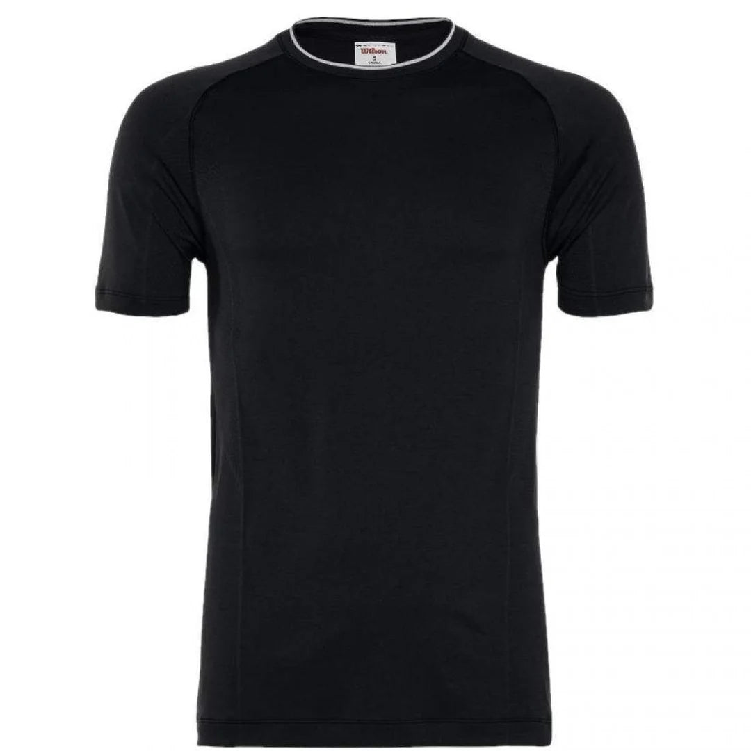 Camiseta Wilson M Team Seamless Crew Negro