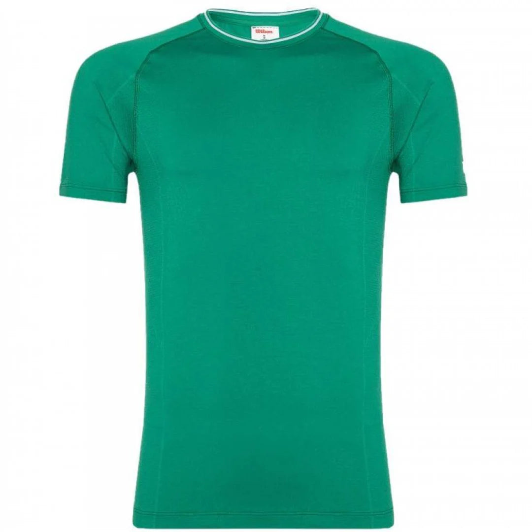 Camiseta Wilson M Team Seamless Crew Courtside Green