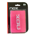 Muñequeras Nox Rosa Logo Blanco