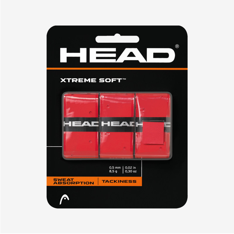 Pack 3 Overgrips Head Extreme Soft Rojo