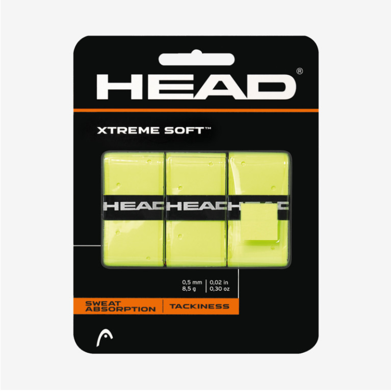 Pack 3 Overgrips Head Extreme Soft Amarillo