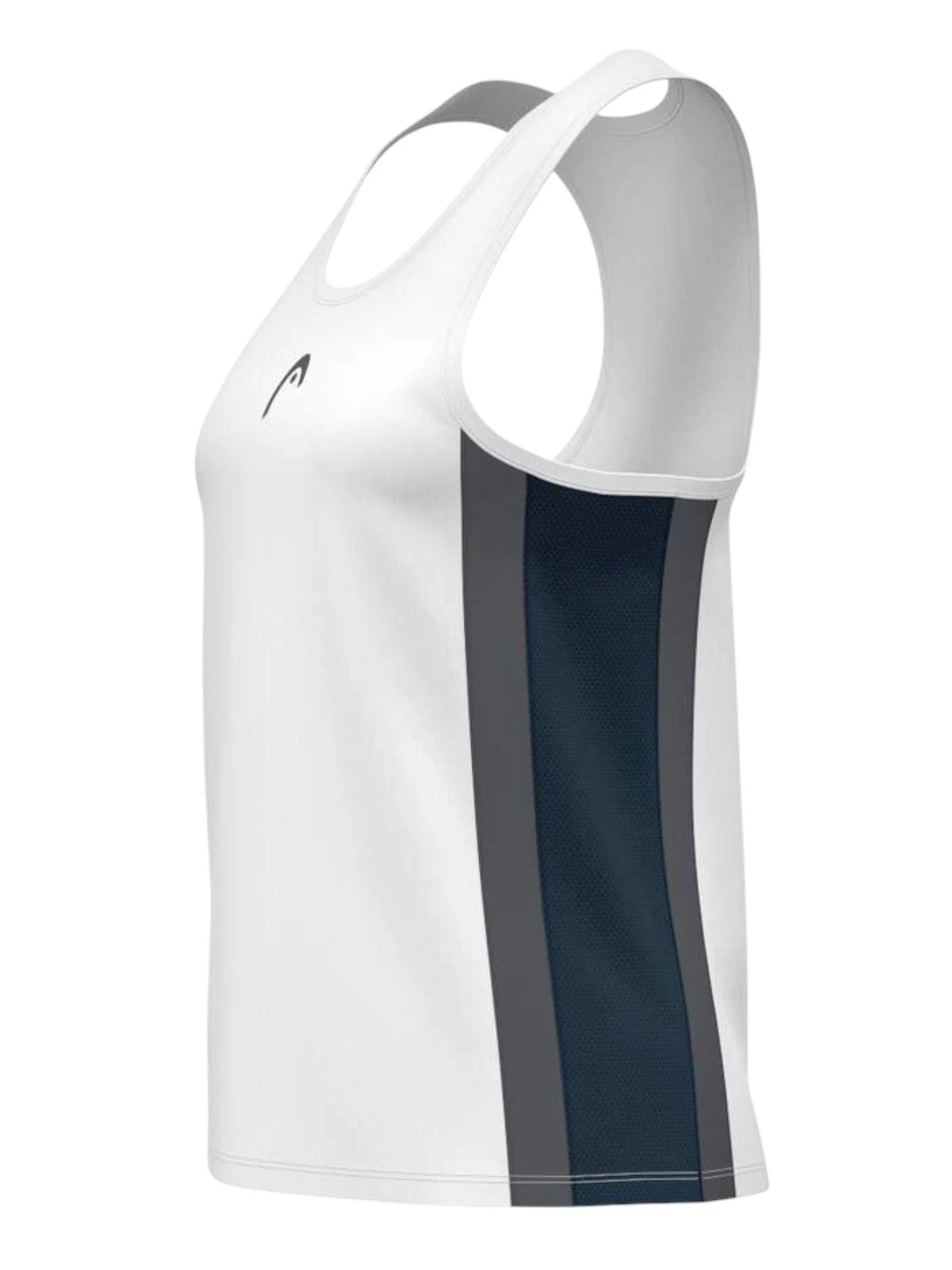 Camiseta Tirantes Head Club 25 Tech Blanco/Azul Marino