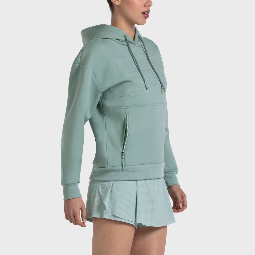 Sudadera Bullpadel Eolia Verde Jade 2026