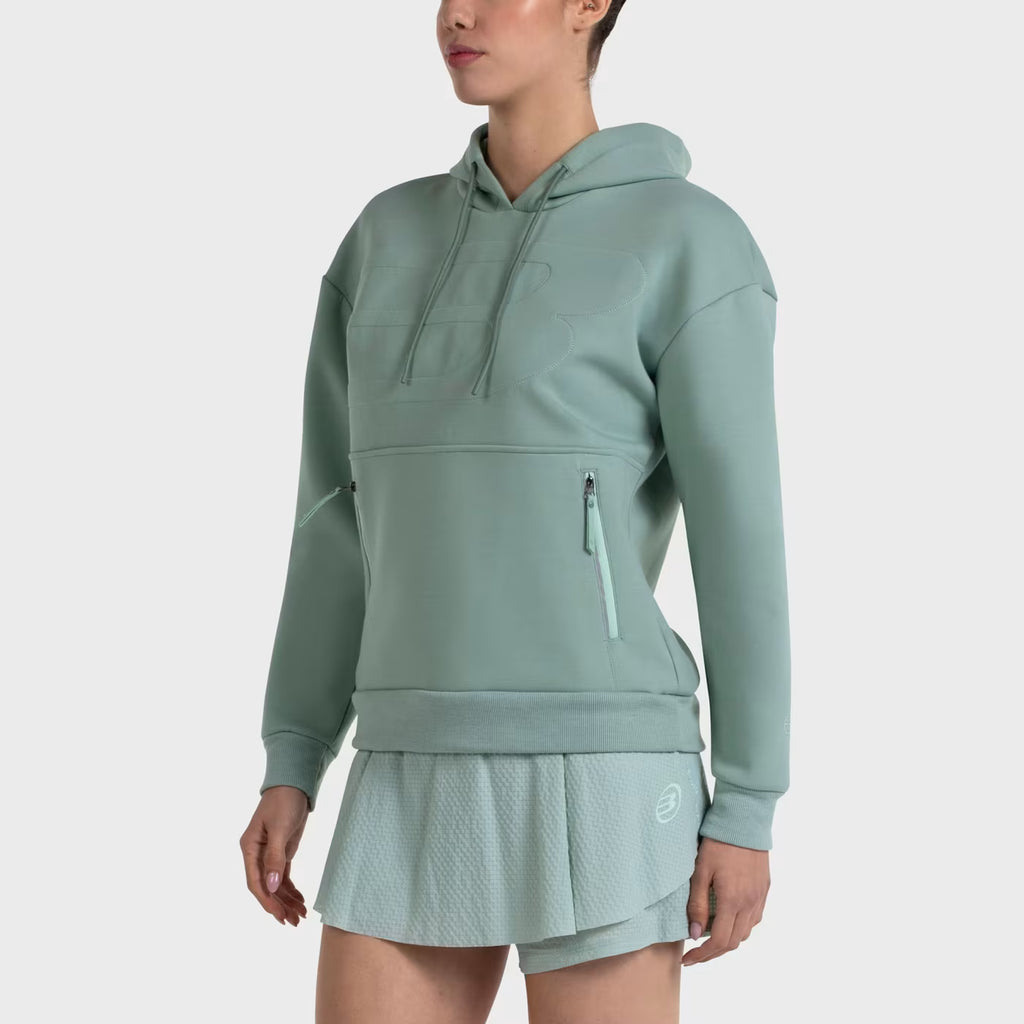 Sudadera Bullpadel Eolia Verde Jade 2026