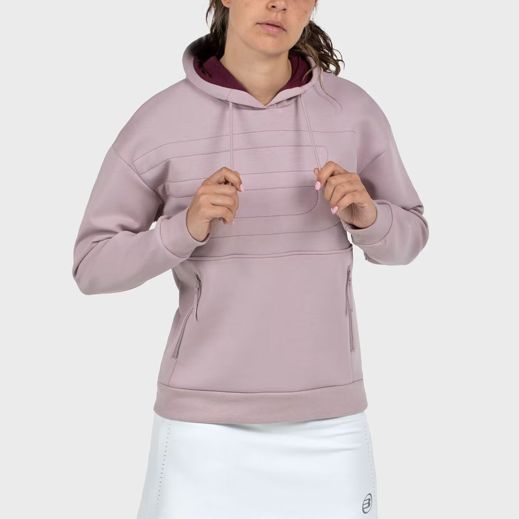 Sudadera Bullpadel Eolia Rosa Sombra 2026