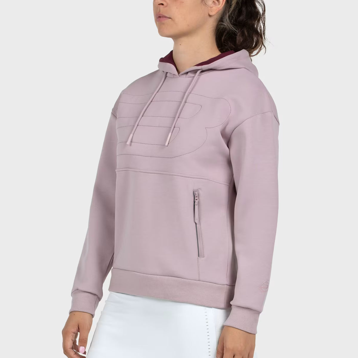 Sudadera Bullpadel Eolia Rosa Sombra 2026