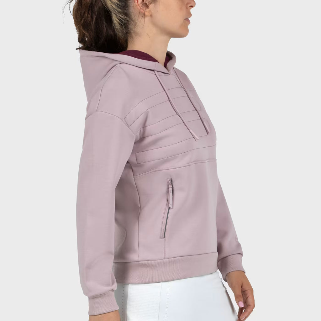 Sudadera Bullpadel Eolia Rosa Sombra 2026